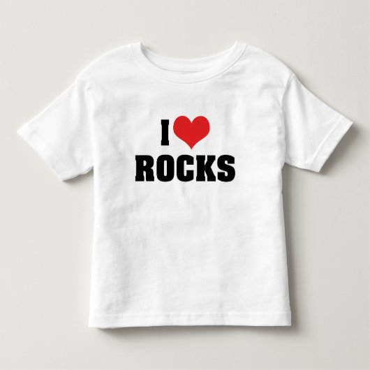 ロック大好き - 地質学 地質学者 ロック好き トドラーTシャツ (正面)