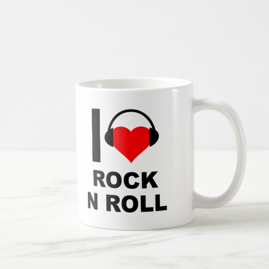 ロック大好き！面白いマグカップ コーヒーマグカップ (右)