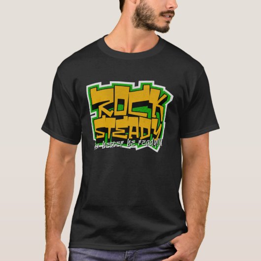 ロック安定してレゲエの準備が良い Tシャツ (正面)
