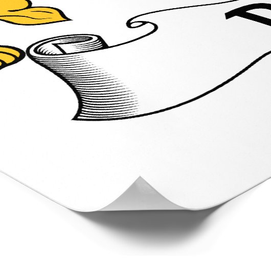 ロック家紋 ポスター (角)