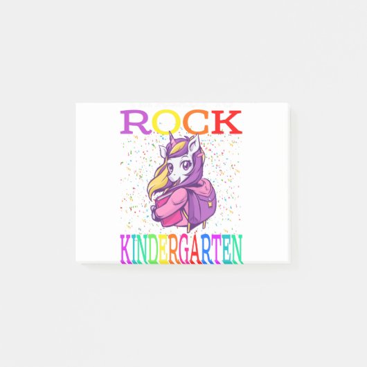 ロック幼稚園新学期 ポストイット (正面)