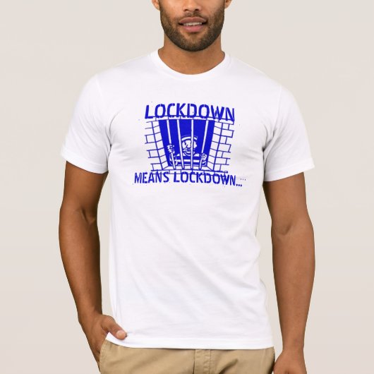 ロック式はロック式を意味します Tシャツ (正面)