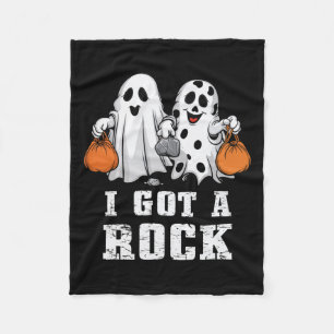ロック得幽霊ハロウィン不気味トリートカース フリースブランケット