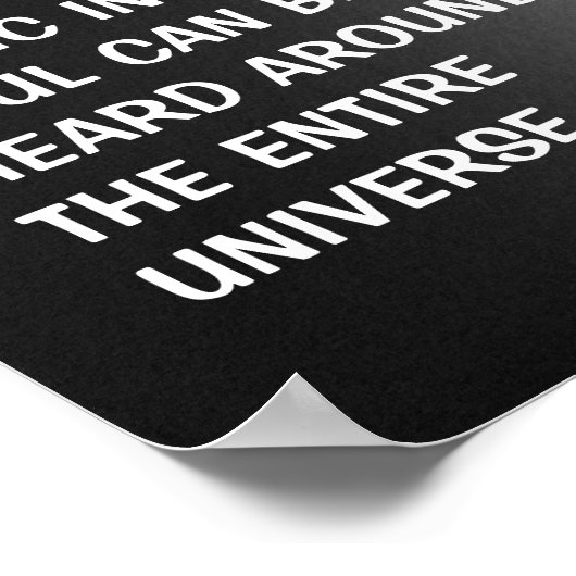 ロック感動的引用文ポスター ポスター (角)