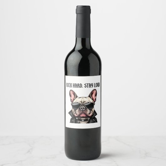 ロック懸命うるさい ワインラベル (正面)
