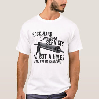 ロック懸命コーキング得サービス穴を私に許可 Tシャツ