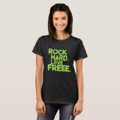 ロック懸命、ライブフリー Tシャツ (正面フル)