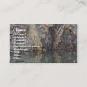 ロック採石場の壁の反射 自然の名刺 名刺 (正面)