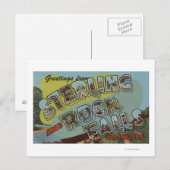 ロック滝 – ラージレターシーン ポストカード (正面/裏面)