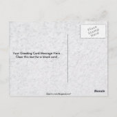 ロック無地のソルトnペッパー ポストカード (裏面)