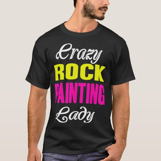 ロック熱狂するズ絵画レディ Tシャツ (正面)