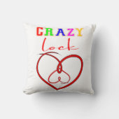 ロック熱狂するバレンタインのかわいいプレゼント クッション (正面)