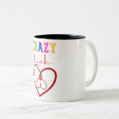 ロック熱狂するバレンタインのかわいいプレゼント ツートーンマグカップ (正面右)