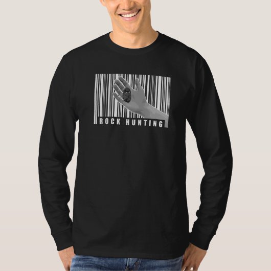 ロック狩り地質鉱物フォシルスハンタージオル Tシャツ (正面)