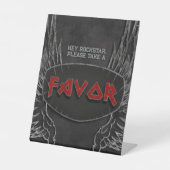 ロック生まれへ – お気に入りのサイン 台座サイン (正面)