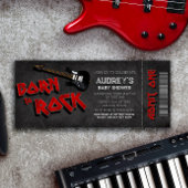 ロック生まれへ – ボーイベビーシャワーチケット 招待状