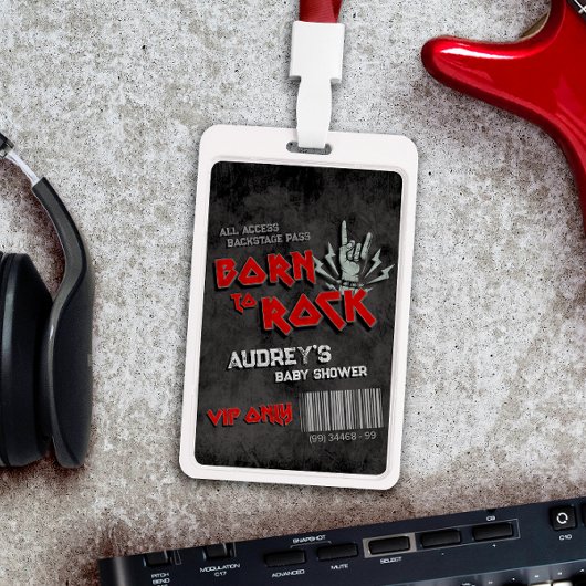 ロック生まれへ- VIPすべてのアクセス バッジ
