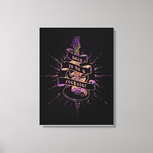 ロック生まれスターになる キャンバスプリント (正面)