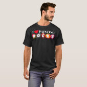 ロック画家の若いアーティスト私は絵画の岩を愛する_5 Tシャツ (正面フル)