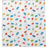 ロック登山かわいいキッズカラフル シャワーカーテン (正面)