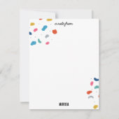 ロック登山かわいいキッズカラフル ノートカード (正面)