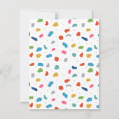 ロック登山かわいいキッズカラフル ノートカード (裏面)