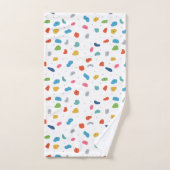 ロック登山かわいいキッズカラフル バスタオルセット (ハンドタオル)