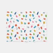 ロック登山かわいいキッズカラフル フリースブランケット (正面(横))