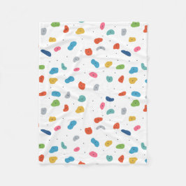 ロック登山かわいいキッズカラフル フリースブランケット