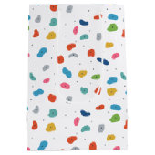 ロック登山かわいいキッズカラフル ミディアムペーパーバッグ (裏面)