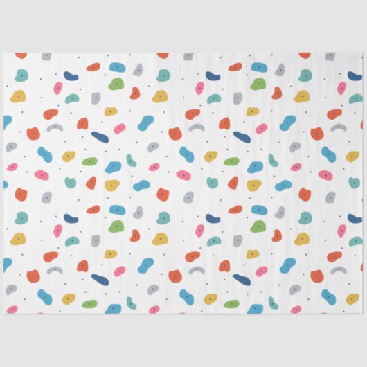 ロック登山かわいいキッズカラフル 薄葉紙 (正面)