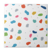 ロック登山かわいいキッズシカラフルームレスパターン タイル (正面)