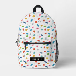 ロック登山かわいいキッズスクーカラフルル プリントバックパック