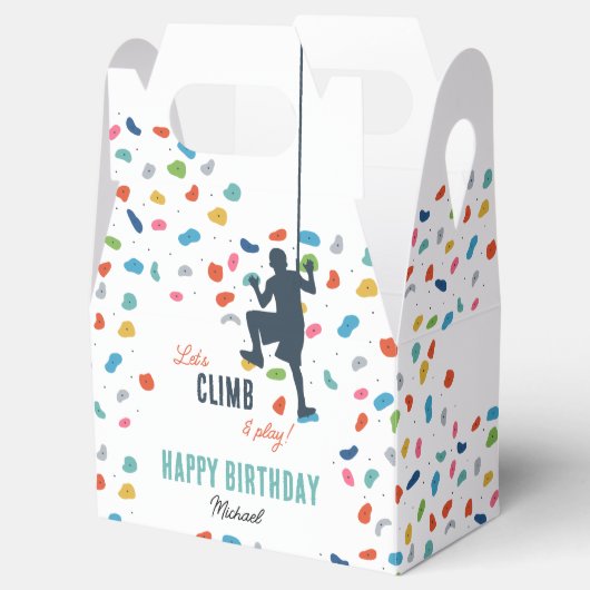 ロック登山かわいい子供の誕生日パーティー フェイバーボックス