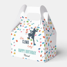 ロック登山かわいい子供の誕生日パーティー フェイバーボックス