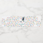 ロック登山かわいい子供の誕生日パーティー ペットボトルラベル (シングルラベル)