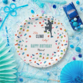 ロック登山かわいい子供の誕生日パーティー ペーパープレート (パーティー)