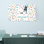 ロック登山かわいい子供の誕生日パーティー 横断幕 (トレードショー)