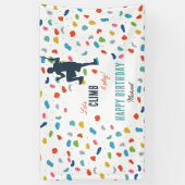 ロック登山かわいい子供の誕生日パーティー 横断幕 (縦)