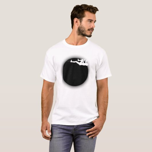 ロック登山とブラックムーン Tシャツ (正面フル)