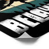 ロック登山の登山者がここで遅れを取る ポスター (角)