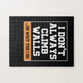 ロック登山の贈り物「壁に必ずしも登らない」 ジグソーパズル (横)