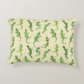 ロック登山のGeckosの黄色 – シームレスなパターン。 アクセントクッション (裏面)