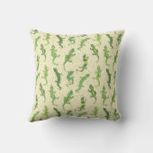 ロック登山のGeckosの黄色 – シームレスなパターン。 クッション (裏面)