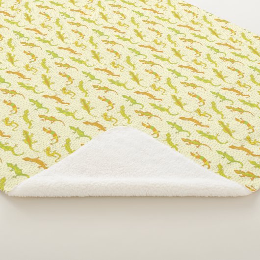 ロック登山のGeckosの黄色 – シームレスなパターン。 シェルパブランケット (3/4)