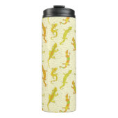 ロック登山のGeckosの黄色 – シームレスなパターン。 タンブラー (正面)