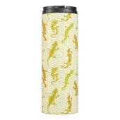 ロック登山のGeckosの黄色 – シームレスなパターン。 タンブラー (裏面)