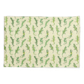 ロック登山のGeckosの黄色 – シームレスなパターン。 枕カバー (裏面)