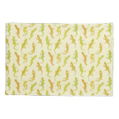 ロック登山のGeckosの黄色 – シームレスなパターン。 枕カバー (裏面)