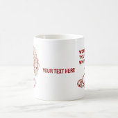 ロック登山は鞭を打つ?カおもしろいム コーヒーマグカップ (中央)